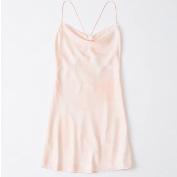 Abercrombie & Fitch Cowl Neck Satin Slip Dress M - Picture 2 of 12